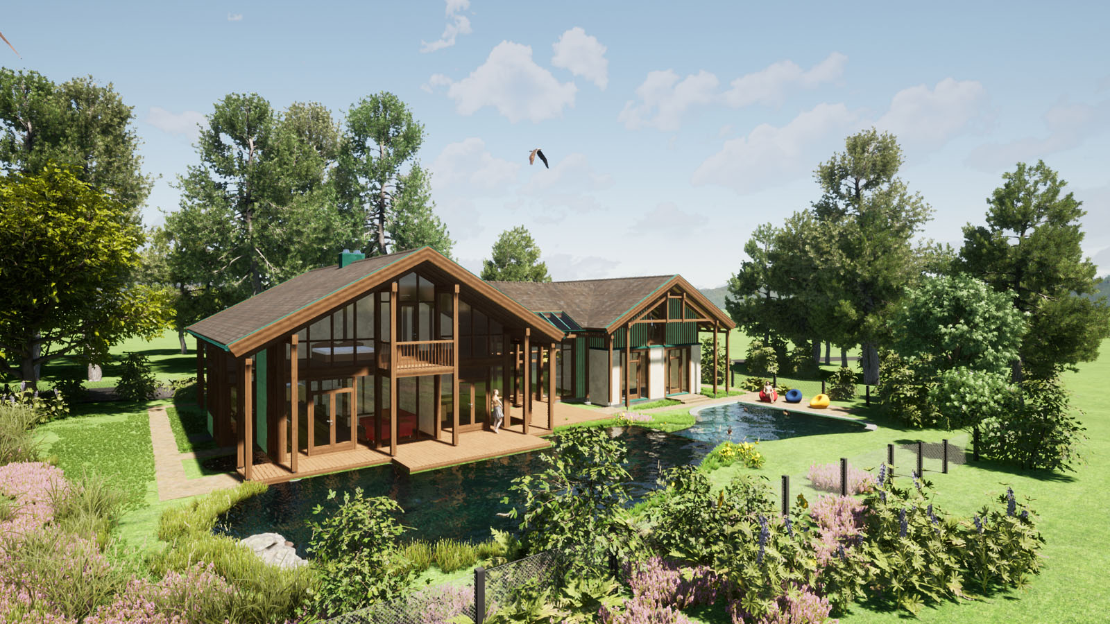 Holzskeletthaus in Bierdorf am Ammersee Holzskeletthaus in Bierdorf am Ammersee